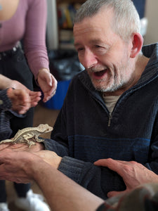 St-James Programs like reptizoo visits bring joy to members.