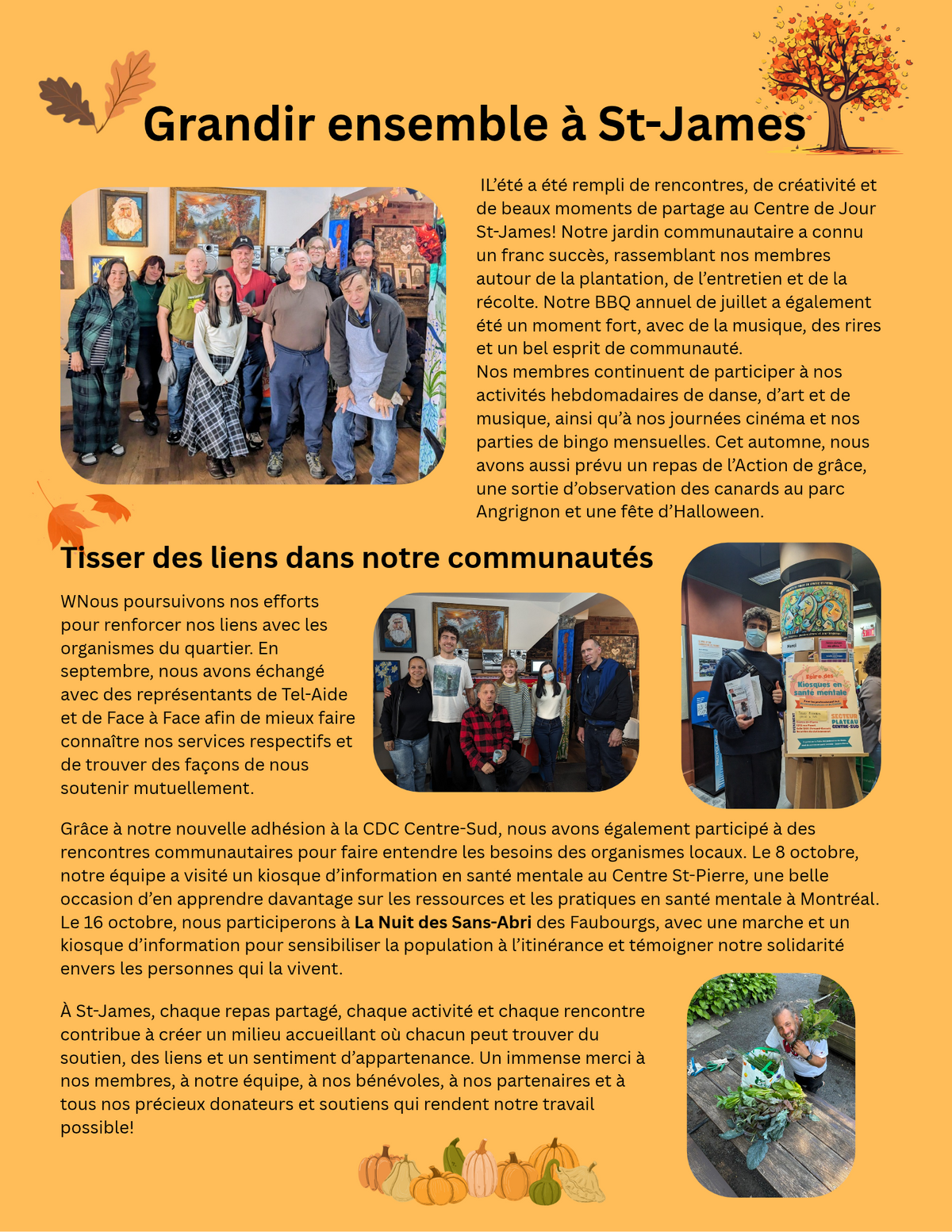 St-James fall newsletter cover