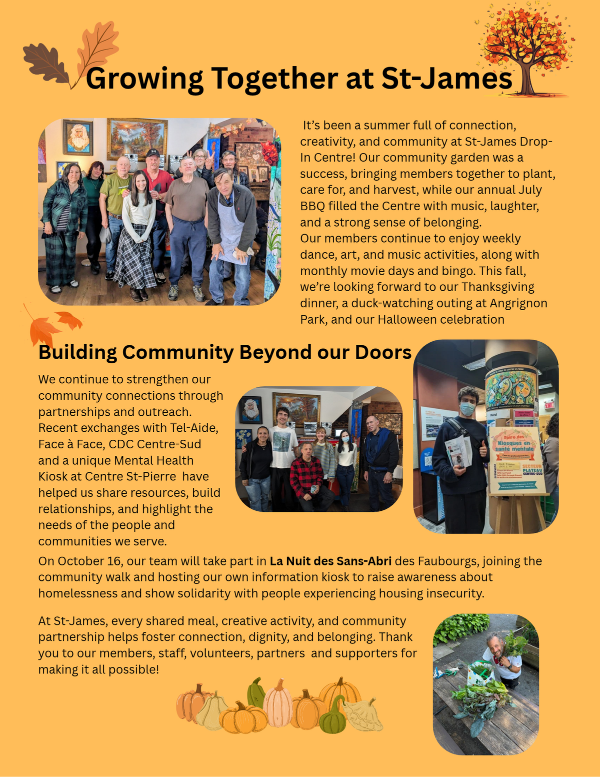 St-James fall newsletter cover