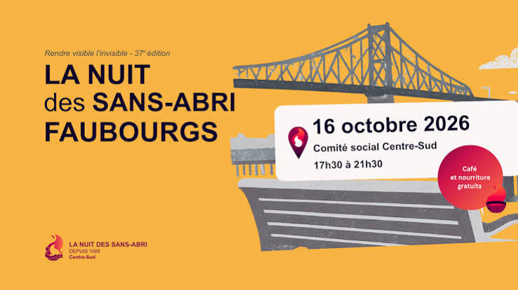 Join us for la Nuit des Sans-Abri!